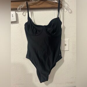 Cia.Maritima  Women's Black One Piece Swimsuit Size X-Large Black (1250)